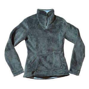 North Face Womens gray fleece pull over sz XS